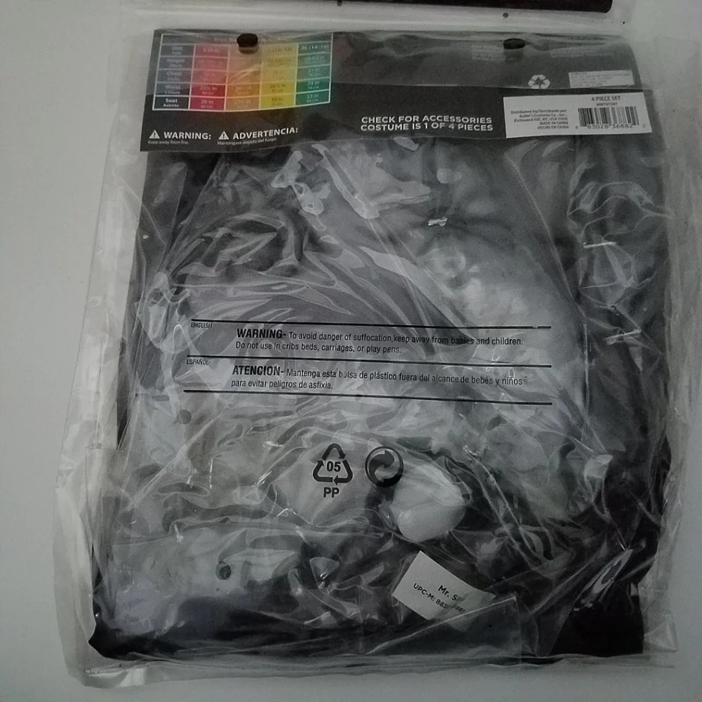 NEW Mr Slim Creepy Pasta Halloween Costume Boy Medium Large